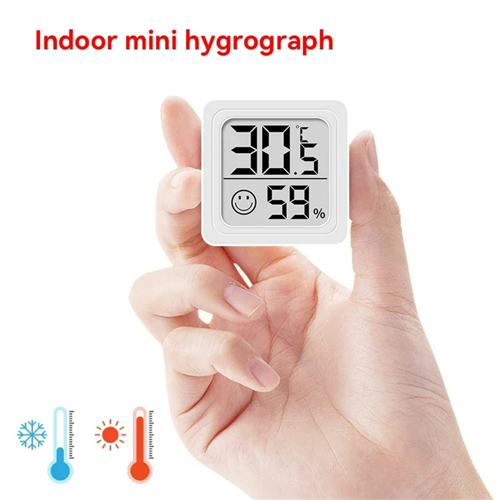 Digital Hygrometer Probe - Draagbare LCD digitale thermometer hygrometer bureauklok