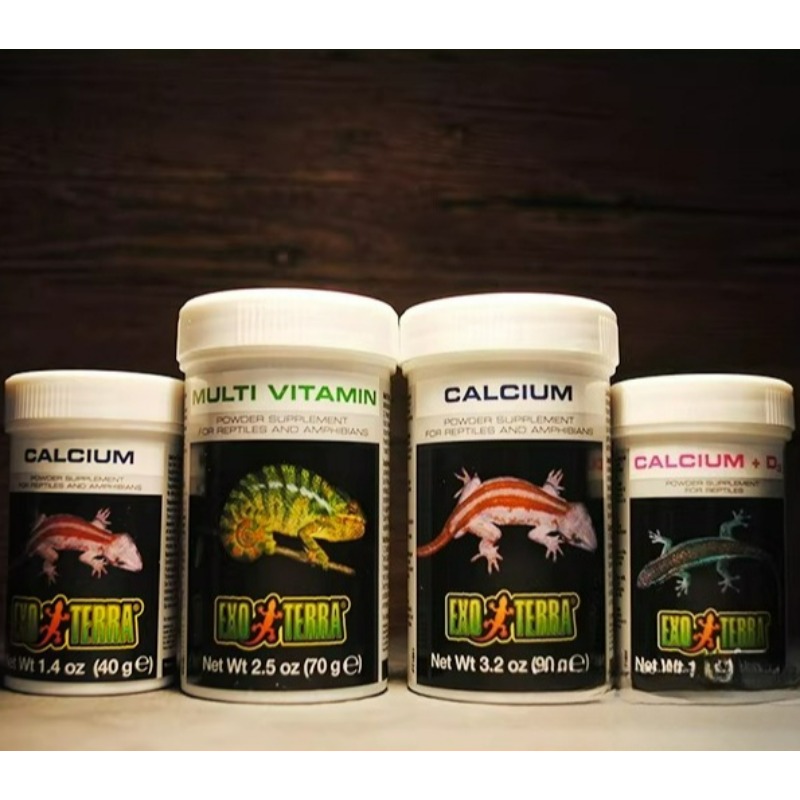 Vitamin D3 Reptile - HAGEN Reptielen Calciumpoeder Met & Zonder