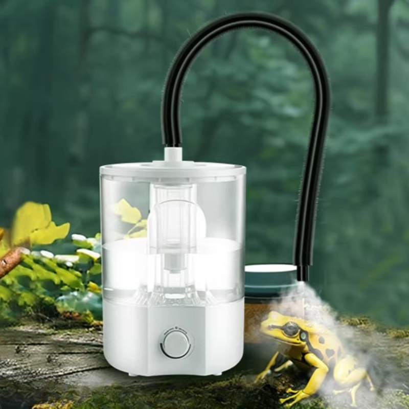Terrarium Fogger Ultrasonic - Reptiel-luchtbevochtiger Verstelbare stille terrarium-luchtbevochtiger met grote