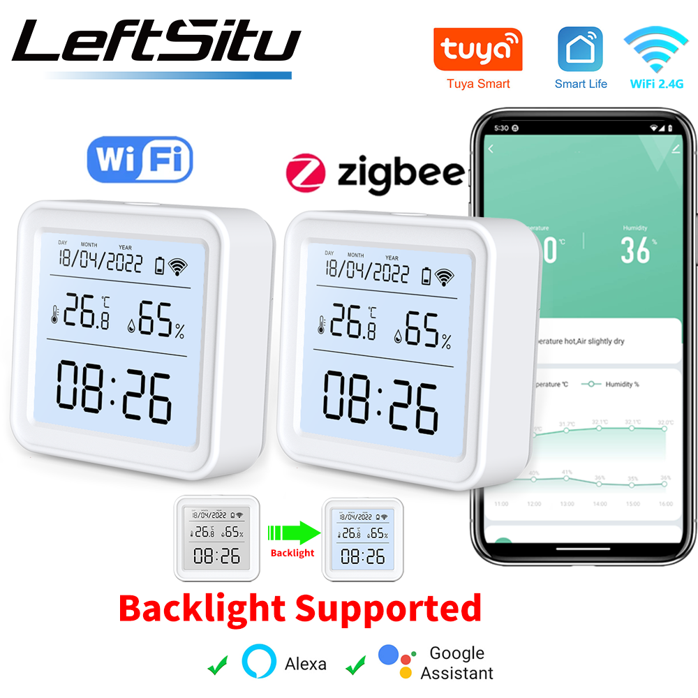 Digital Hygrometer Probe - Tuya Zigbee WiFi Temperatuur-vochtigheidssensor Hygrometer Thermometer