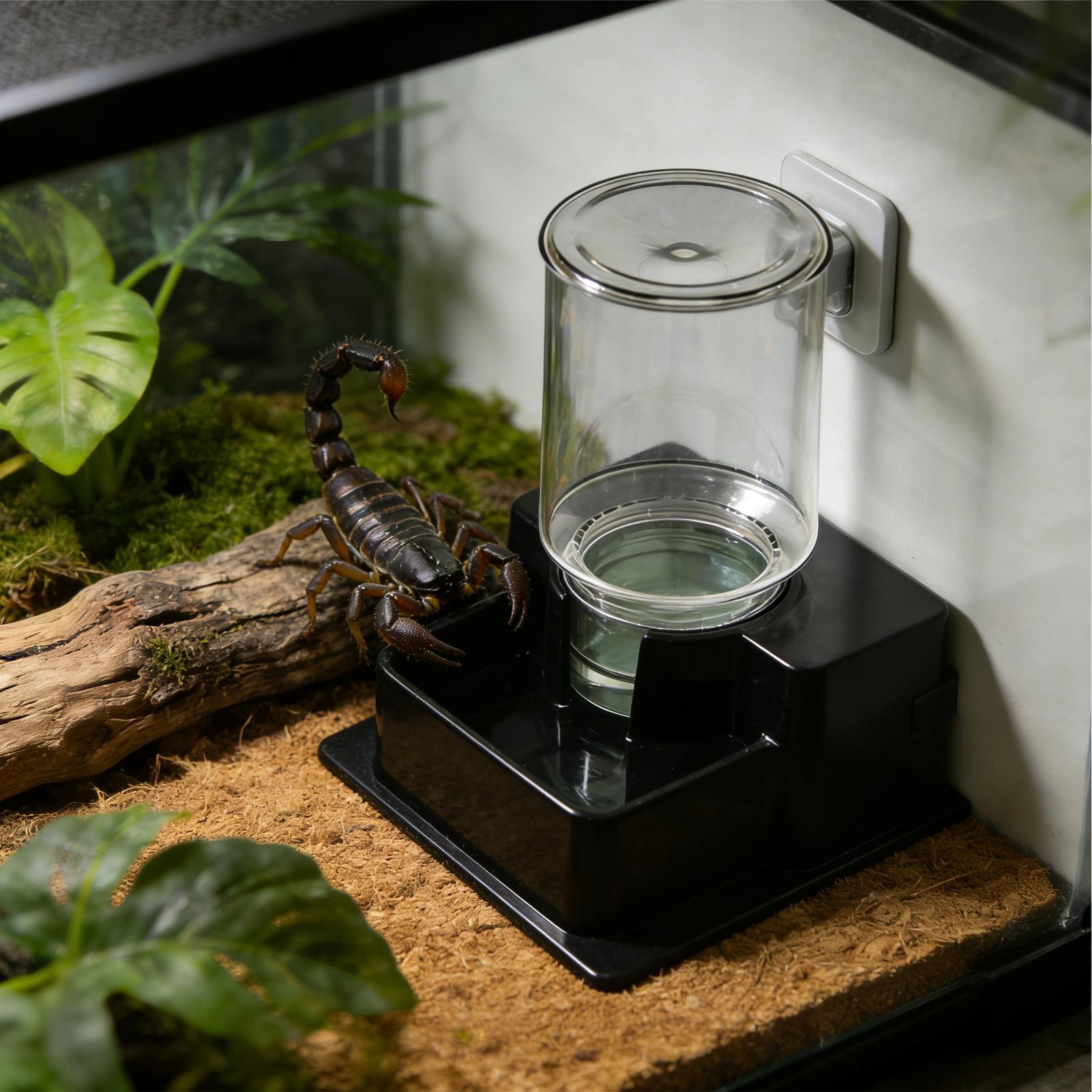 Water Dish Reptile - Automatische waterschotel voor reptielen, herbruikbare container,