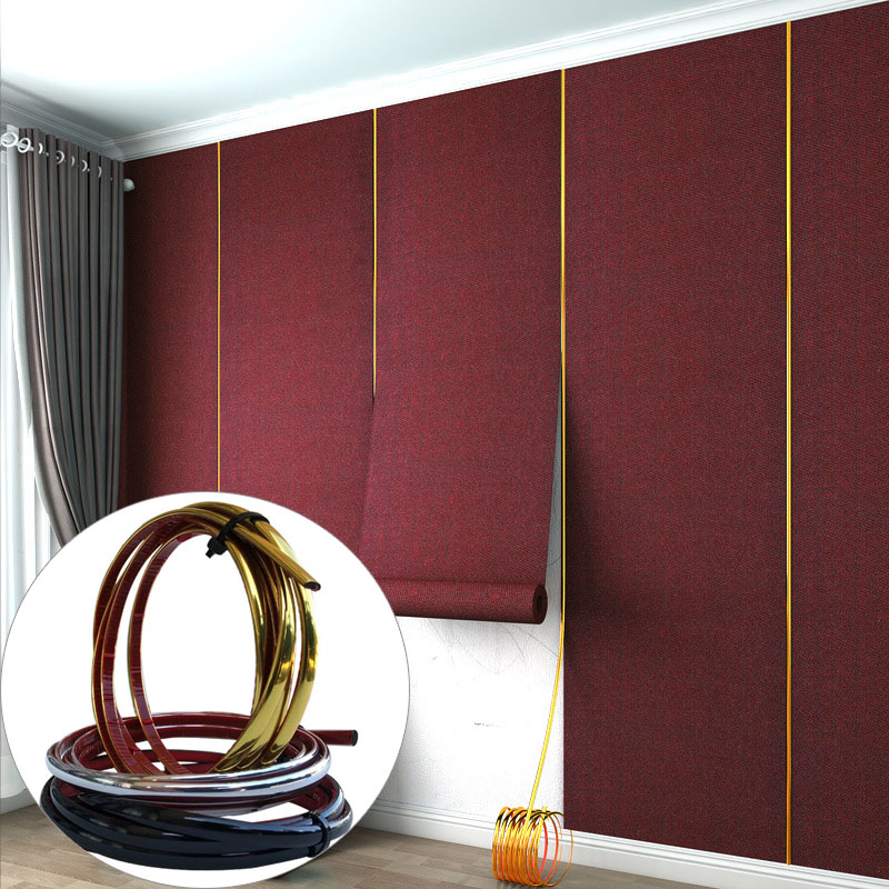 Pvc Panel Background - Nieuwe Zelfklevende Mooie Rand Pvc Goud