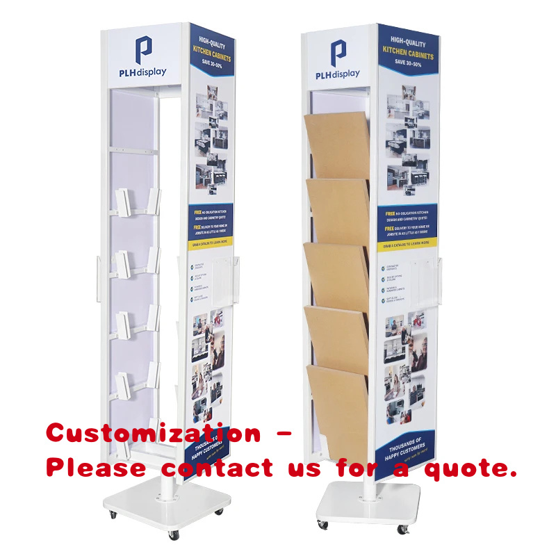 Ceramic Tile Floor - Aangepaste, dubbelzijdige, draaibare, vrijstaande displayrek; eenvoudige