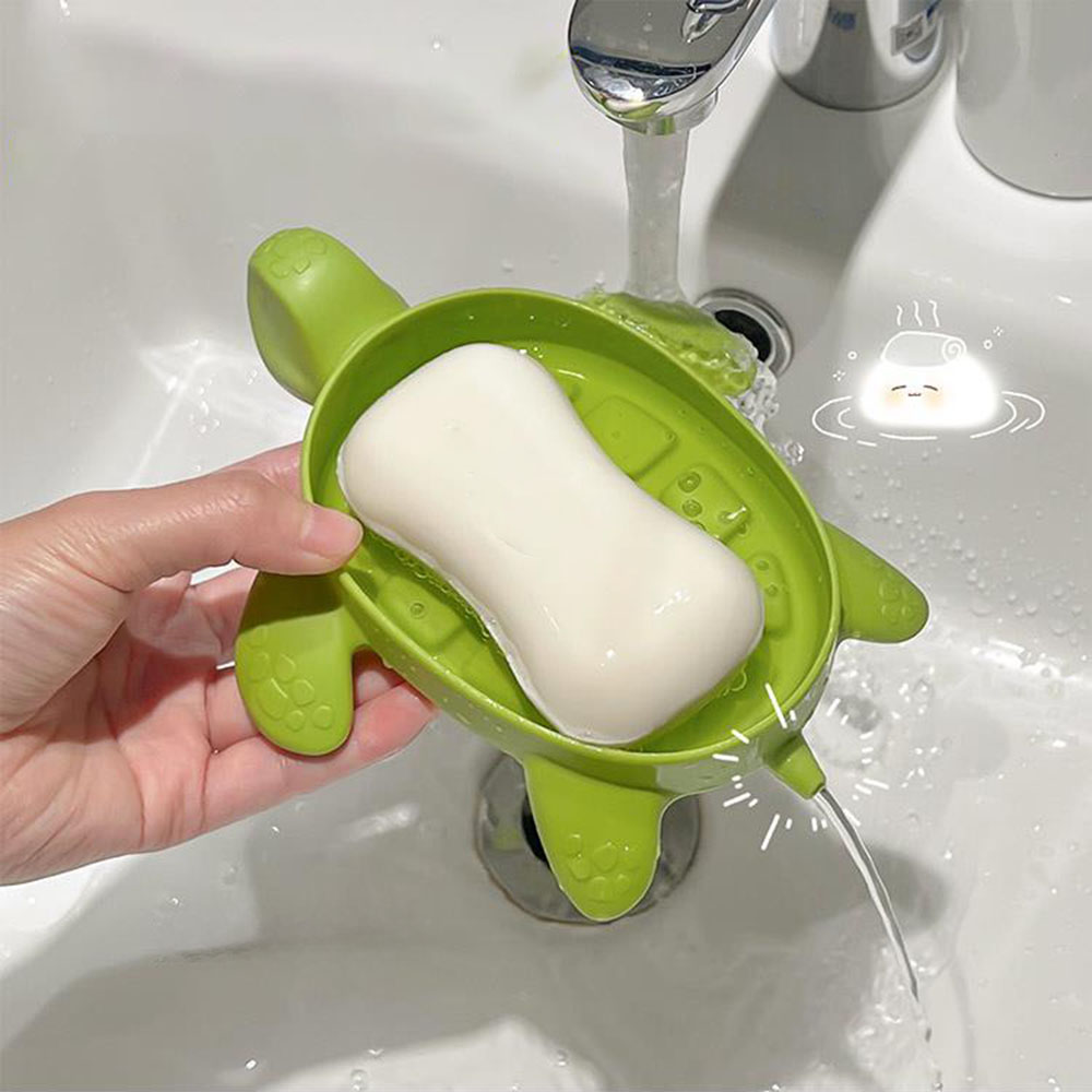 Water Dish Reptile - Schildpad Afvoer Zeepkist Cartoon Schildpad Zeephouder,