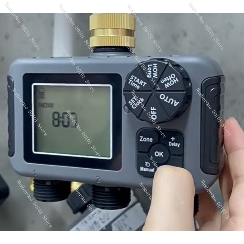Timer Dual Outlet - Automatische tuinbesproeiingstimer met 3 uitgangen, groot