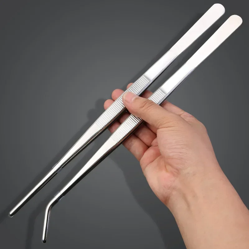 Feeding Tong Stainless - Roestvrijstalen Elleboogpincet Aquarium Clip Lange Tang