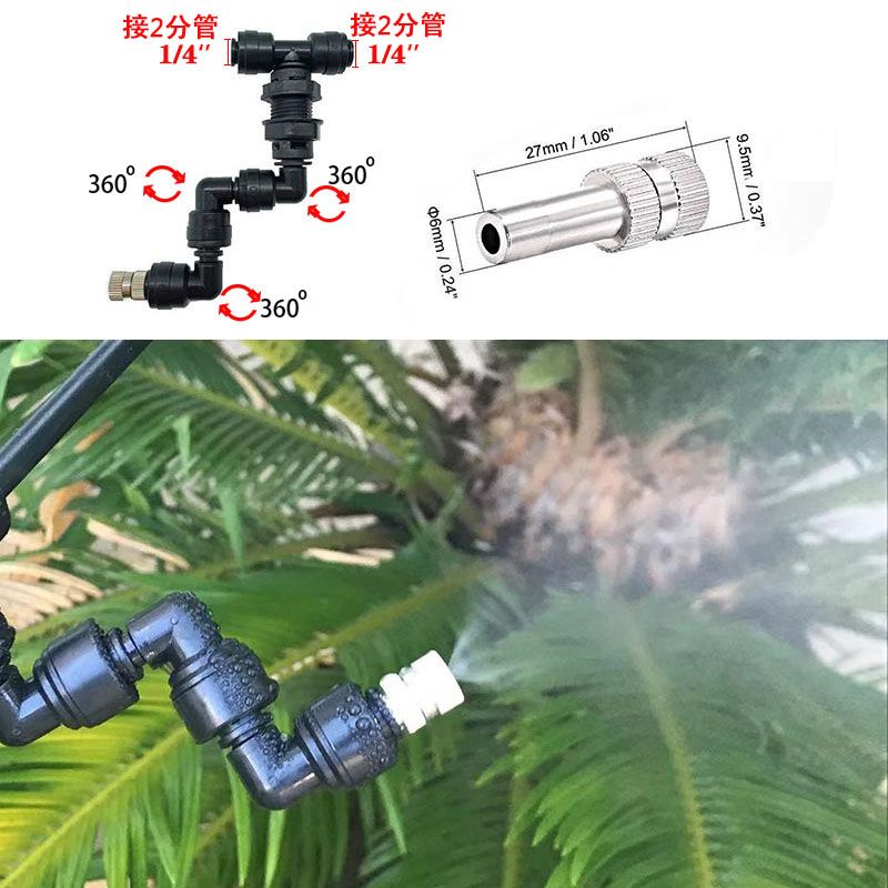 Misting Nozzle Reptile - Nieuwe verstelbare reptielen-nevelsproeier voor regenwoudtank aquarium