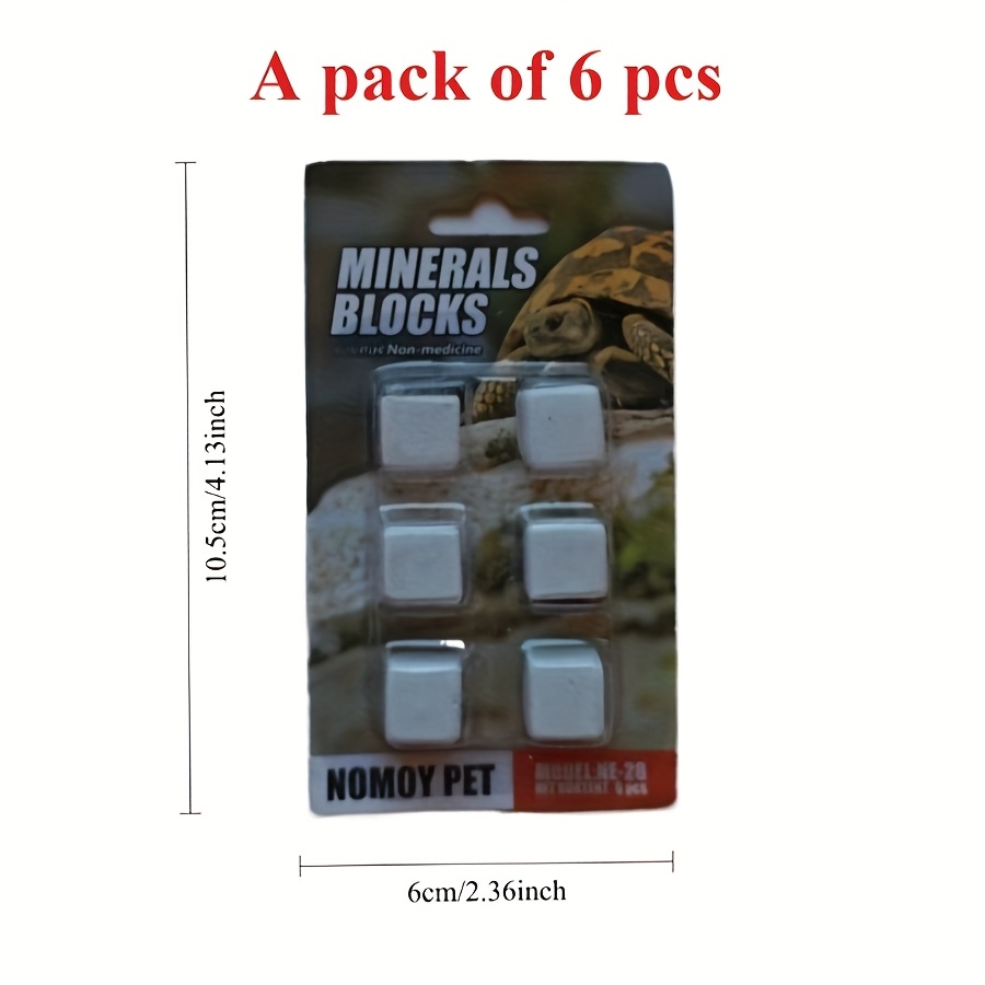 Calcium Powder Reptile - 6 Stuks Aquarium Calcium Blok Mineralen