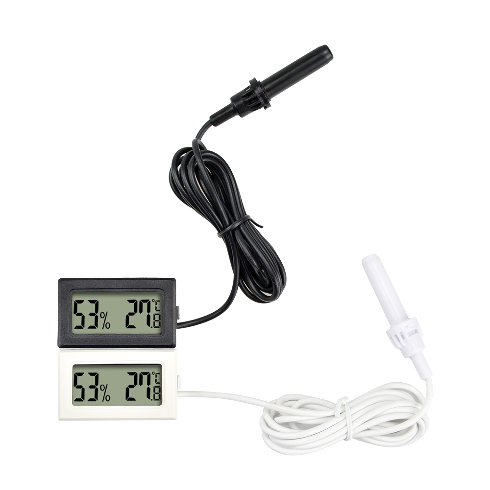 Digital Hygrometer Probe - 2 Stuks Mini Digitale Hygrometer Thermometer