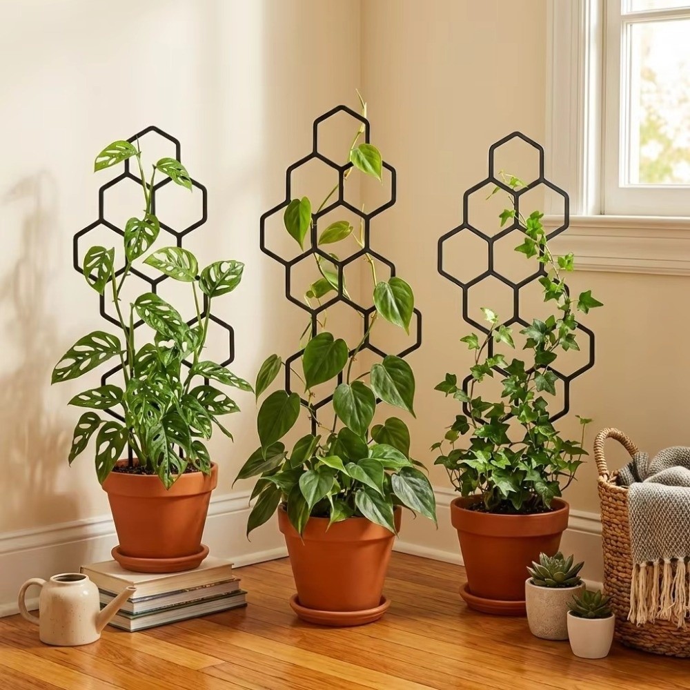 Vine Climbing Plastic - Honingraatdesign plantenrooster roestvrij plastic tuinklimrek ondersteuning