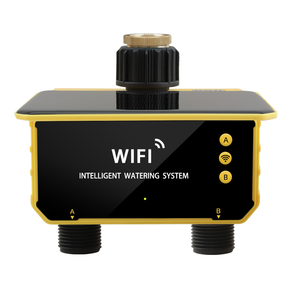 Timer Dual Outlet - WiFi Solar Timer Dubbele Waterklep Twee