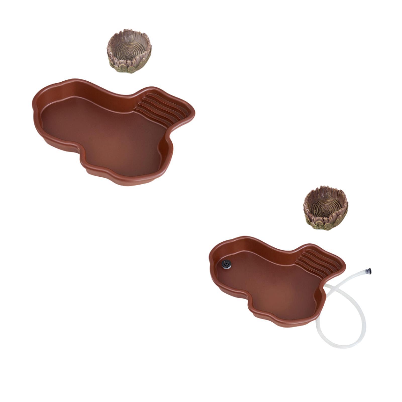 Water Dish Reptile - Reptiel Voerbak Reptiel Baden Zwembad, Aquarium
