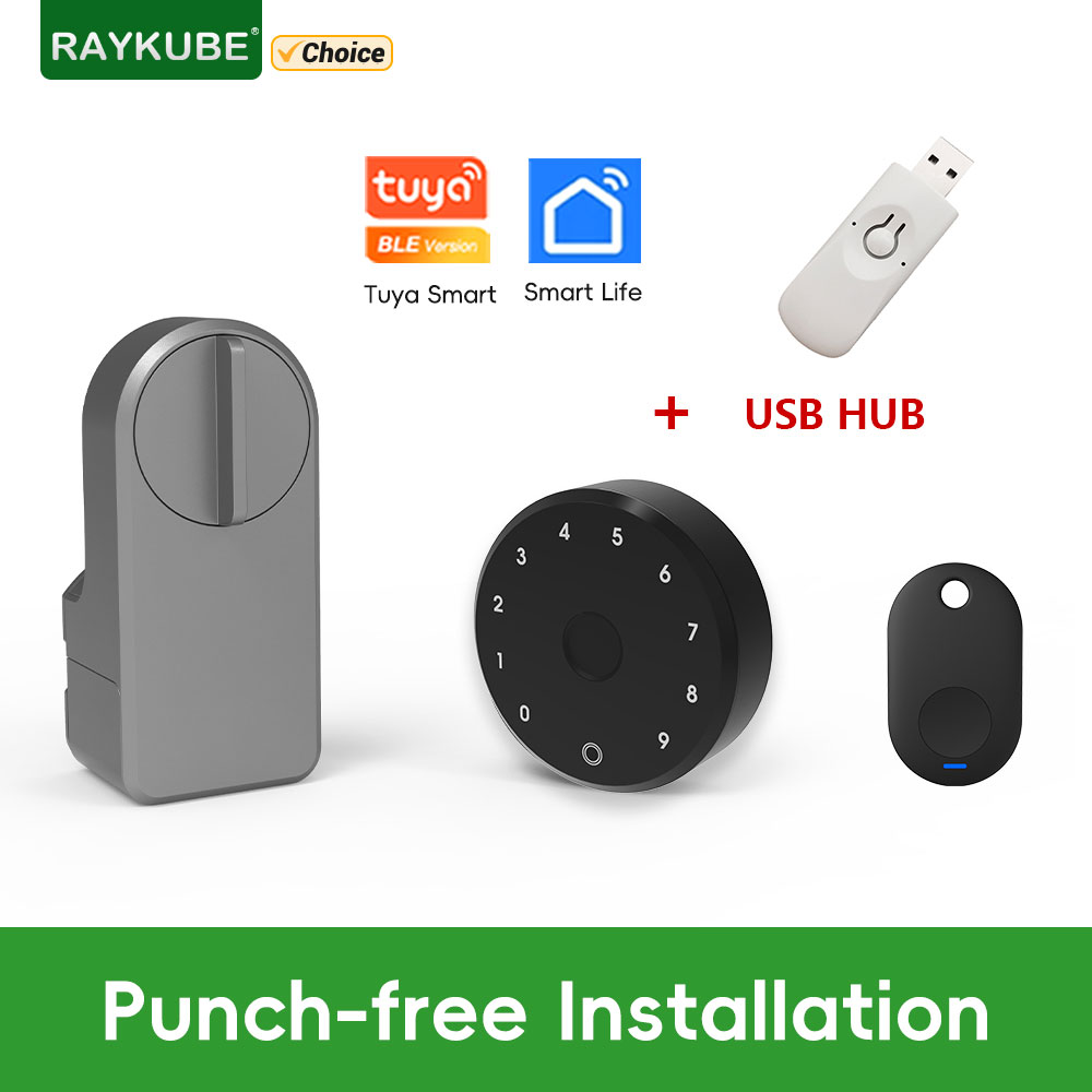 RAYKUBE A1 Pro Tuya BEL Smart  - Glass Door Hinge recensie en prijs