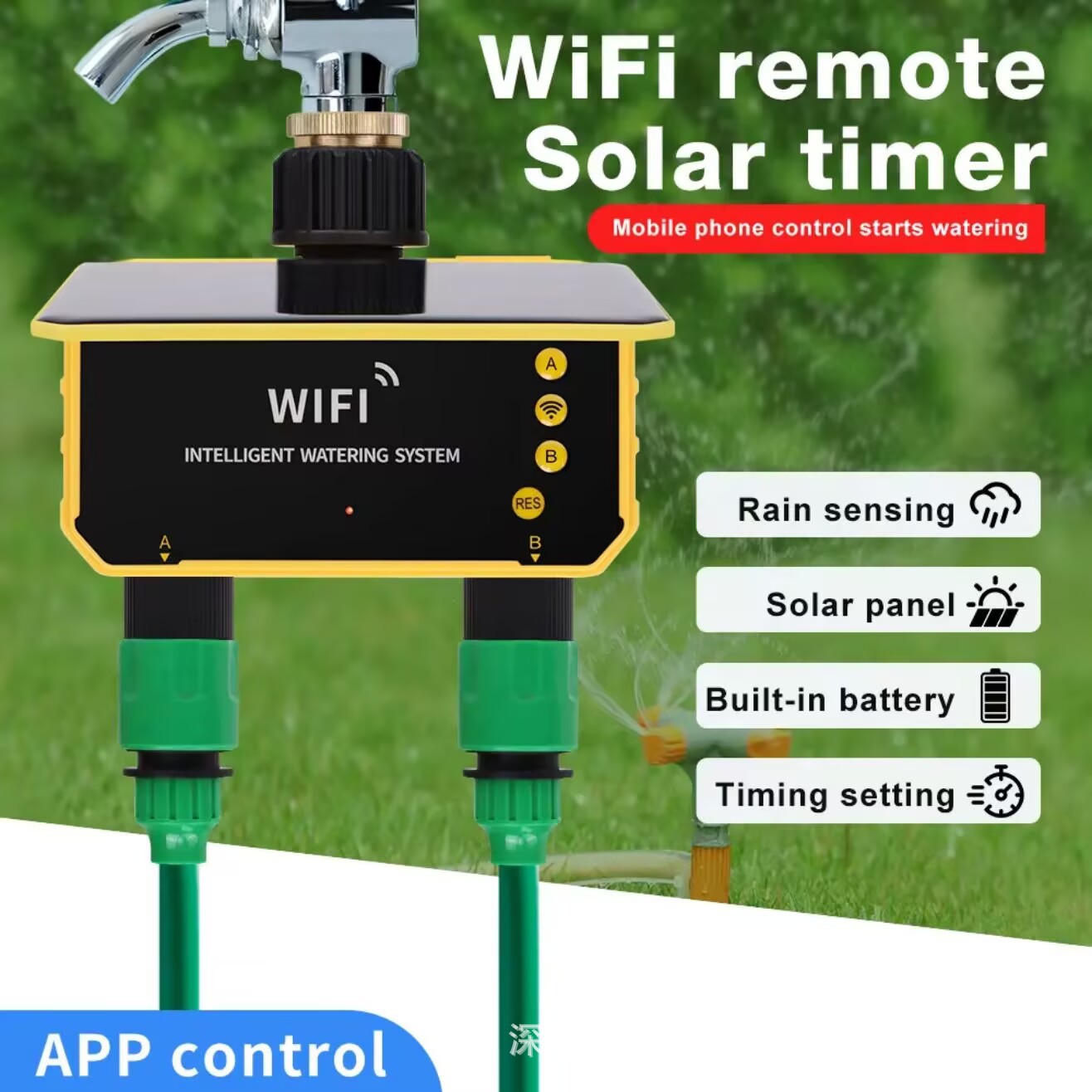 Tuya WiFi Solar Waterklep Irri - Timer Dual Outlet recensie en prijs