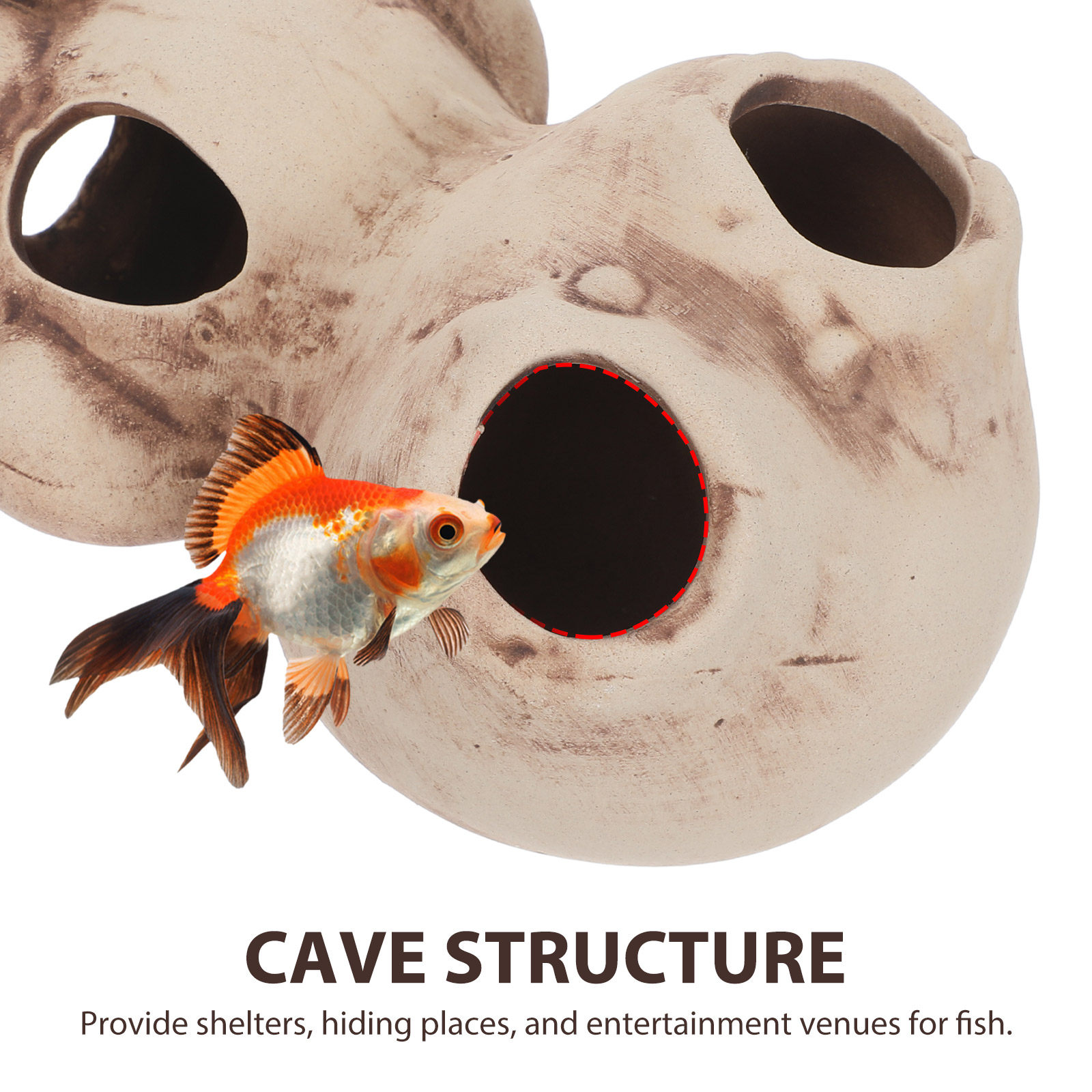 Aquariumgarnalen Schuilplaats  - Hide Cave Ceramic recensie en prijs