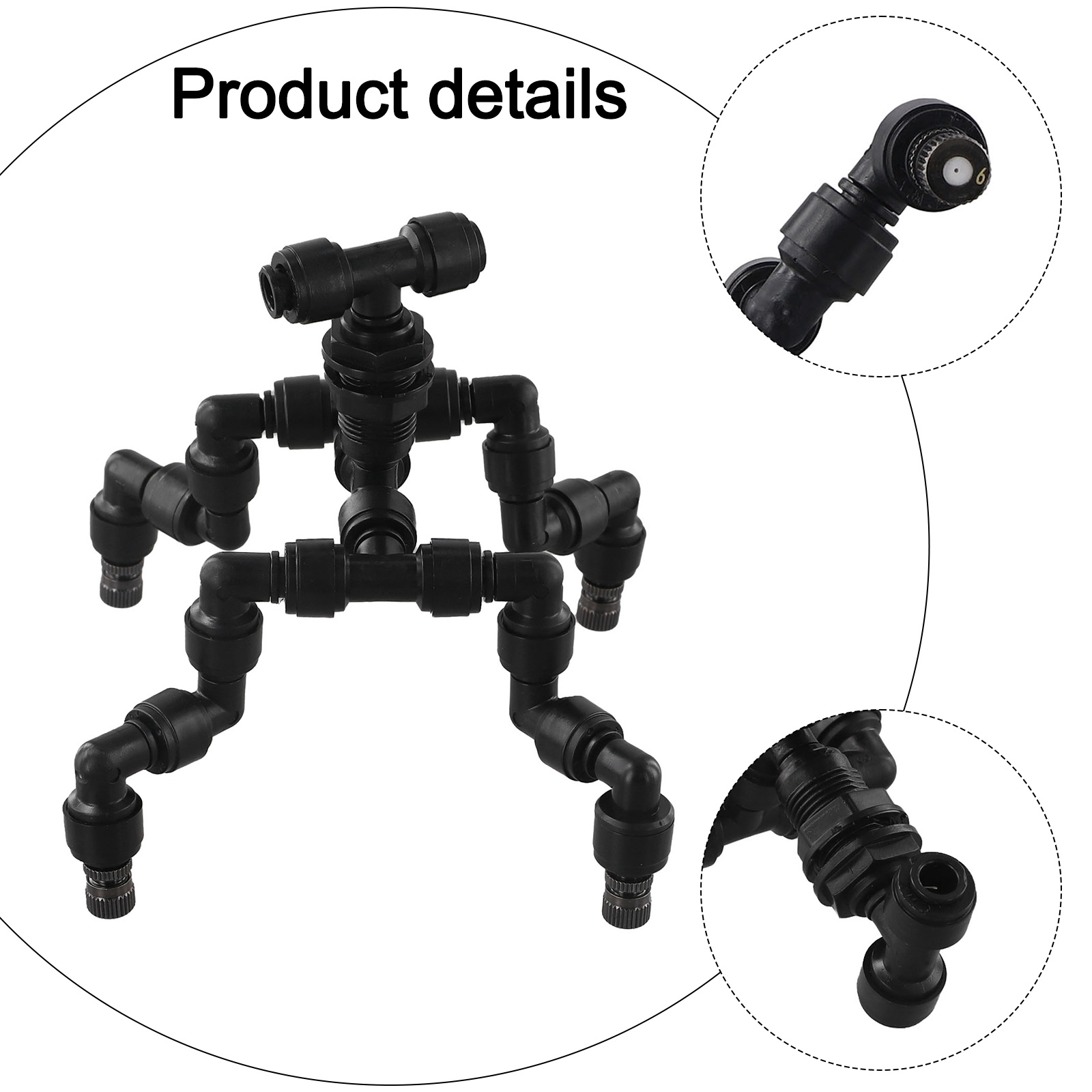 Zwarte kunststof 360 graden dr - Misting Nozzle Reptile recensie en prijs
