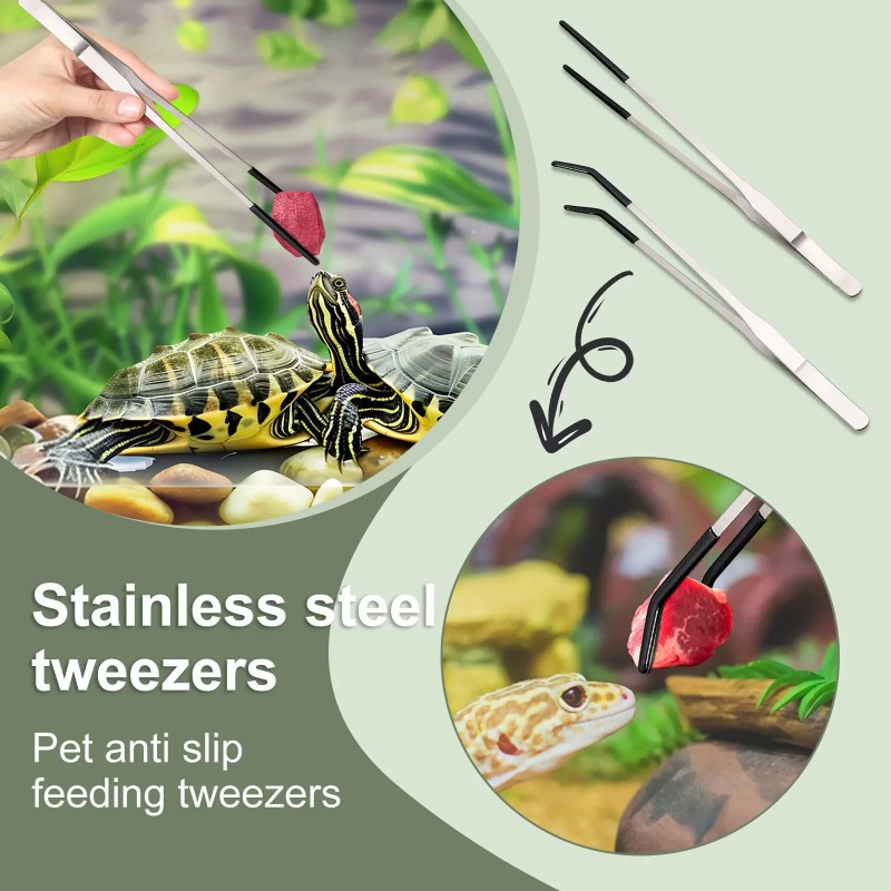 2 Stuks Roestvrijstalen Pincet - Feeding Tong Stainless recensie en prijs