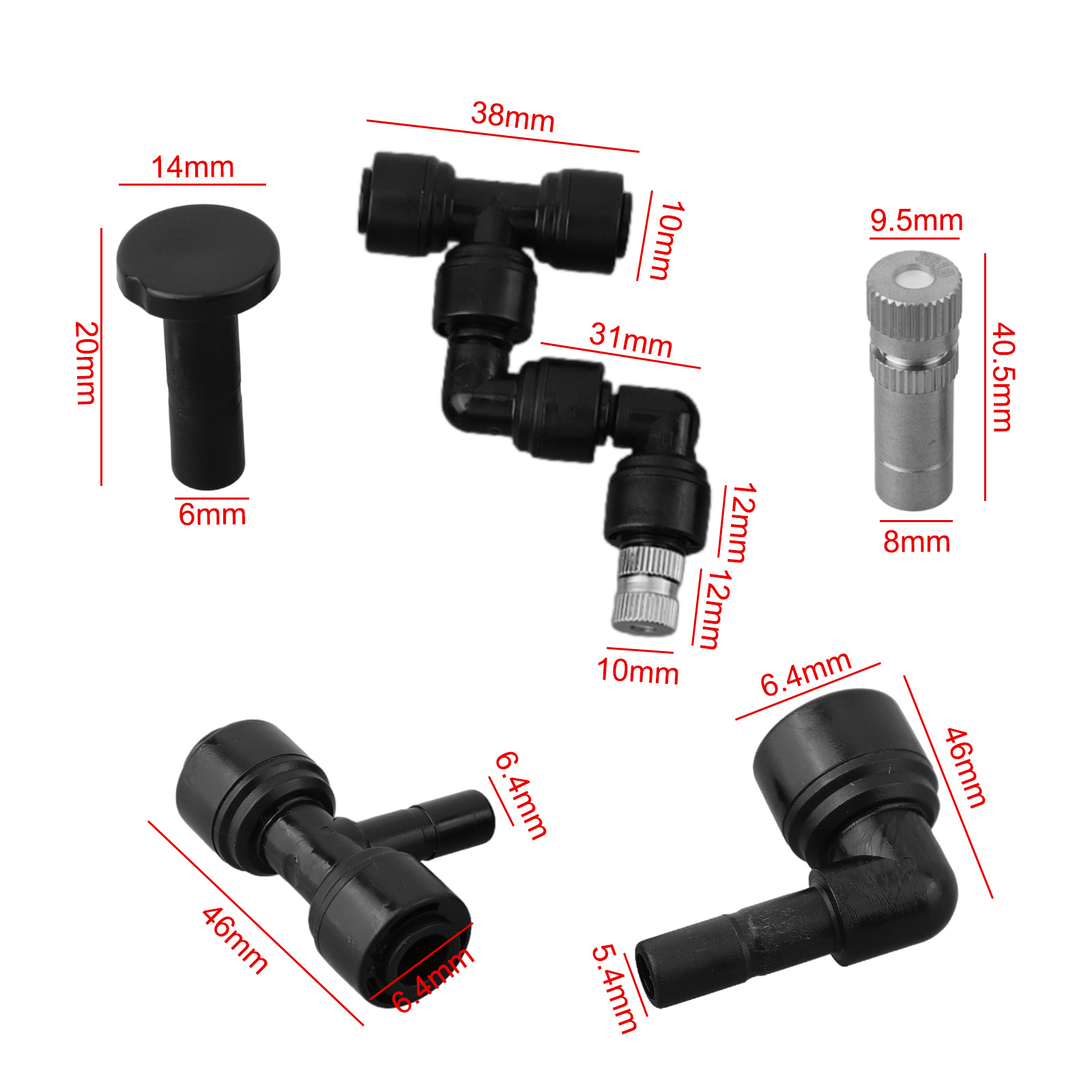 Plastic en metalen verneveling - Misting Nozzle Reptile recensie en prijs