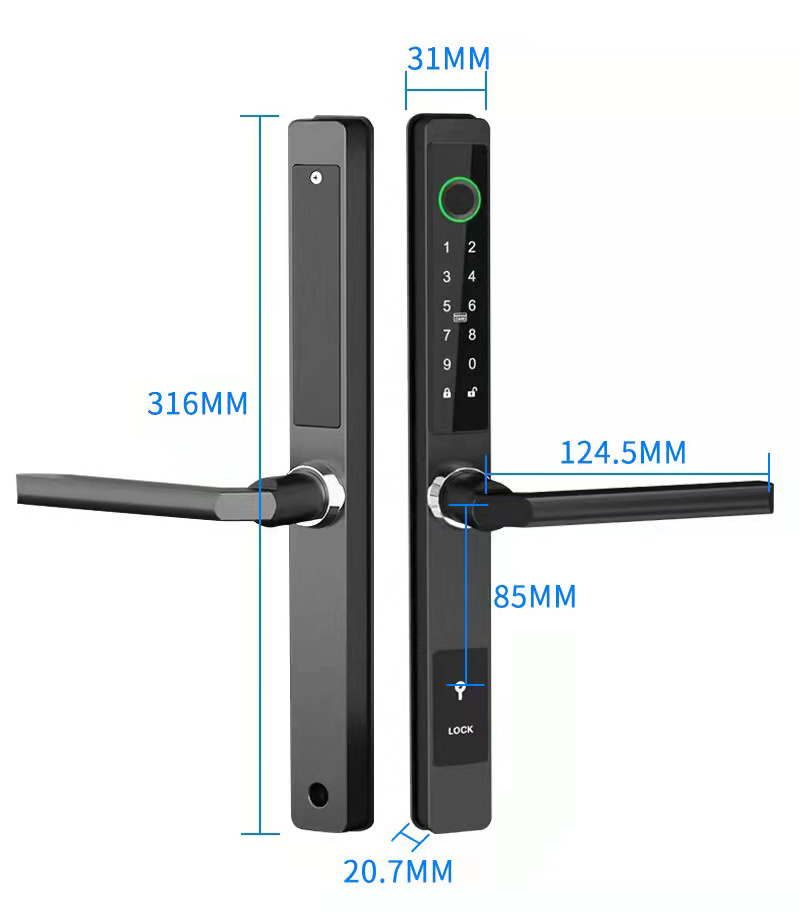 ZHDCOOKEY Biometrisch digitaal - Glass Door Hinge recensie en prijs