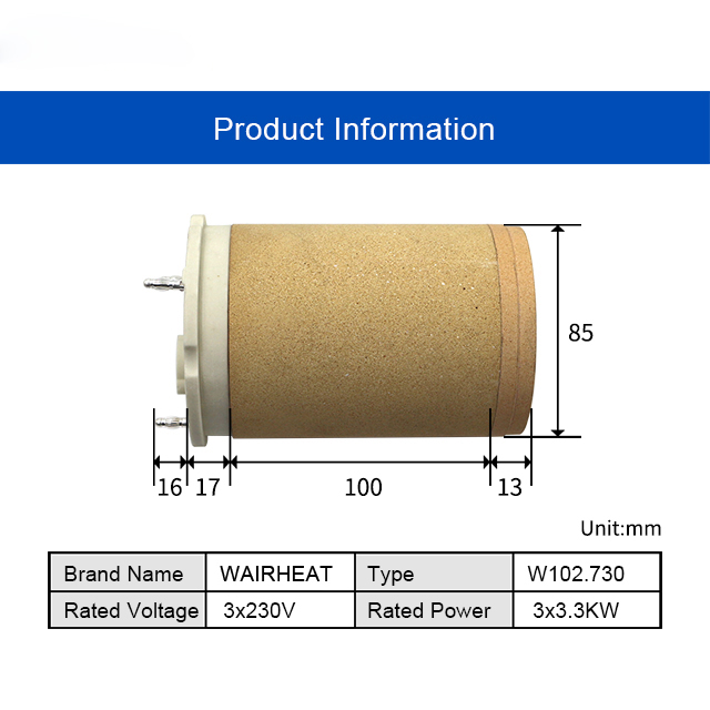 102.730 3*230V 3*3.3KW Elektri - Ceramic Heat Emitter recensie en prijs