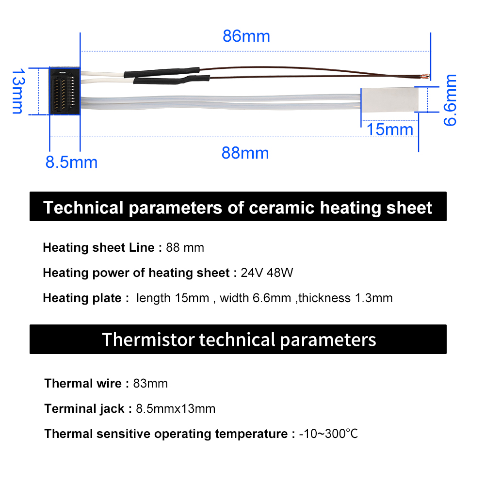 Voor Bambu Lab Hotend V2.0 V3. - Ceramic Heat Emitter recensie en prijs