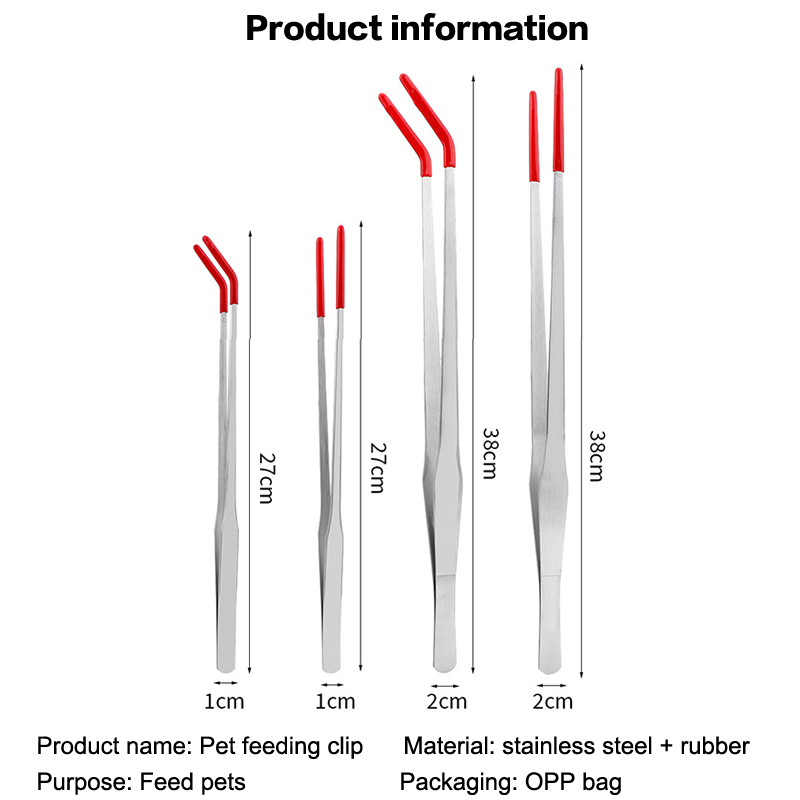 Reptielenvoedertang met rubber - Feeding Tong Stainless recensie en prijs